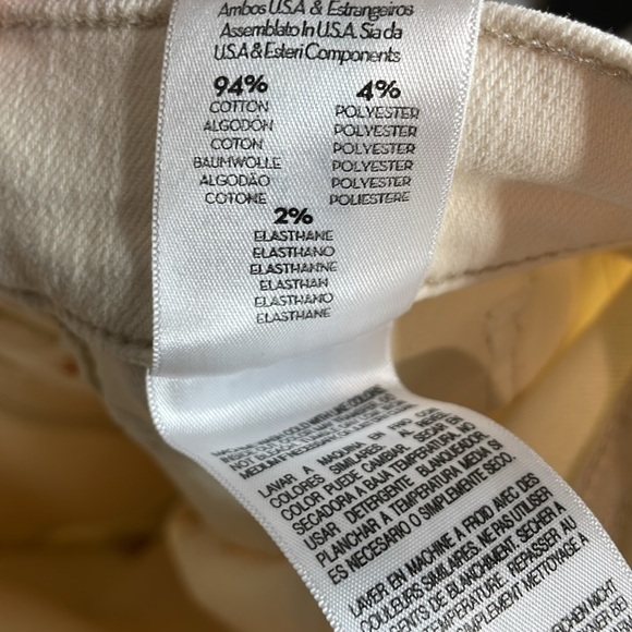 MOTHER | The Curdside Cargo Flood in Eggnog Size 27 NWT - Picture 9 of 9
